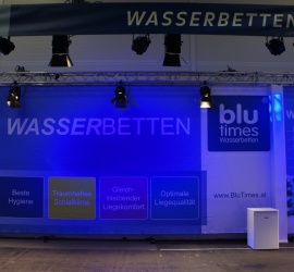 Messestand Goldeck BluTimes Klagenfurt