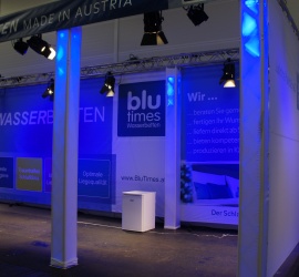 Messestand Goldeck BluTimes Klagenfurt