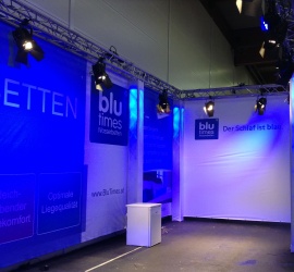 Messestand Goldeck BluTimes Klagenfurt