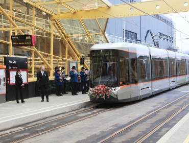 Eröffnung – Verlängerung Linzer Straßenbahn