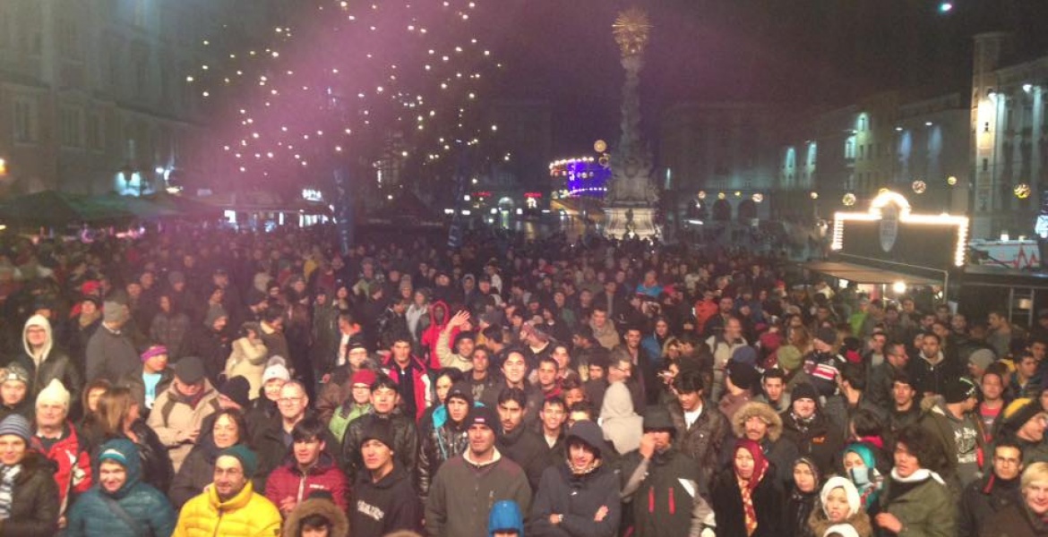 Foto © weiler-shows.com Radio OÖ Silvesterparty - Hauptplatz Linz