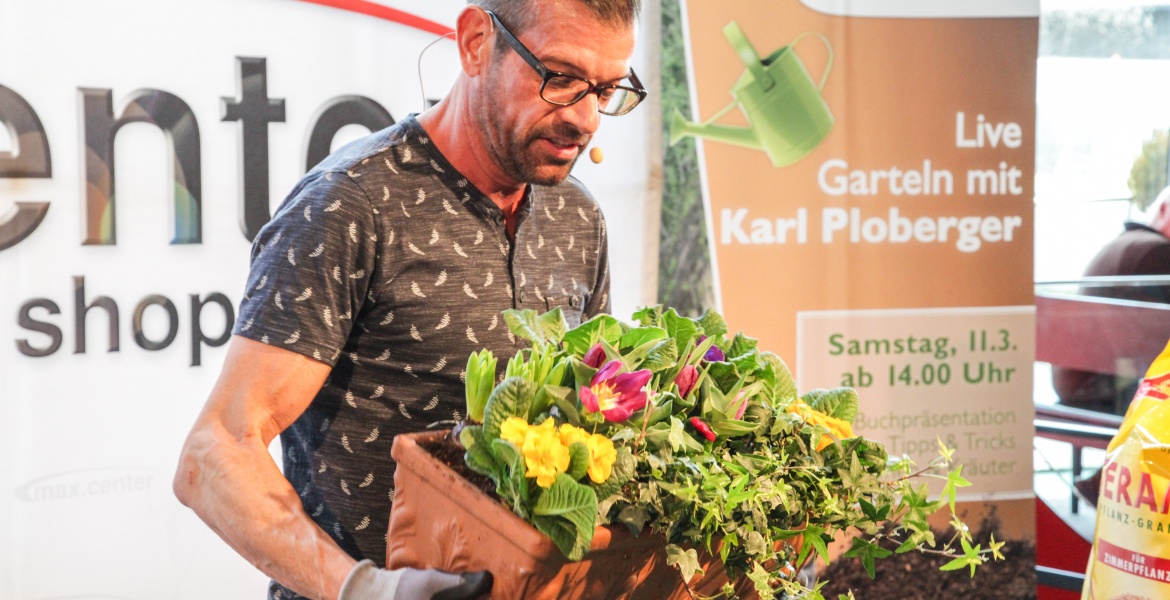 Karl Ploberger im max.center Wels