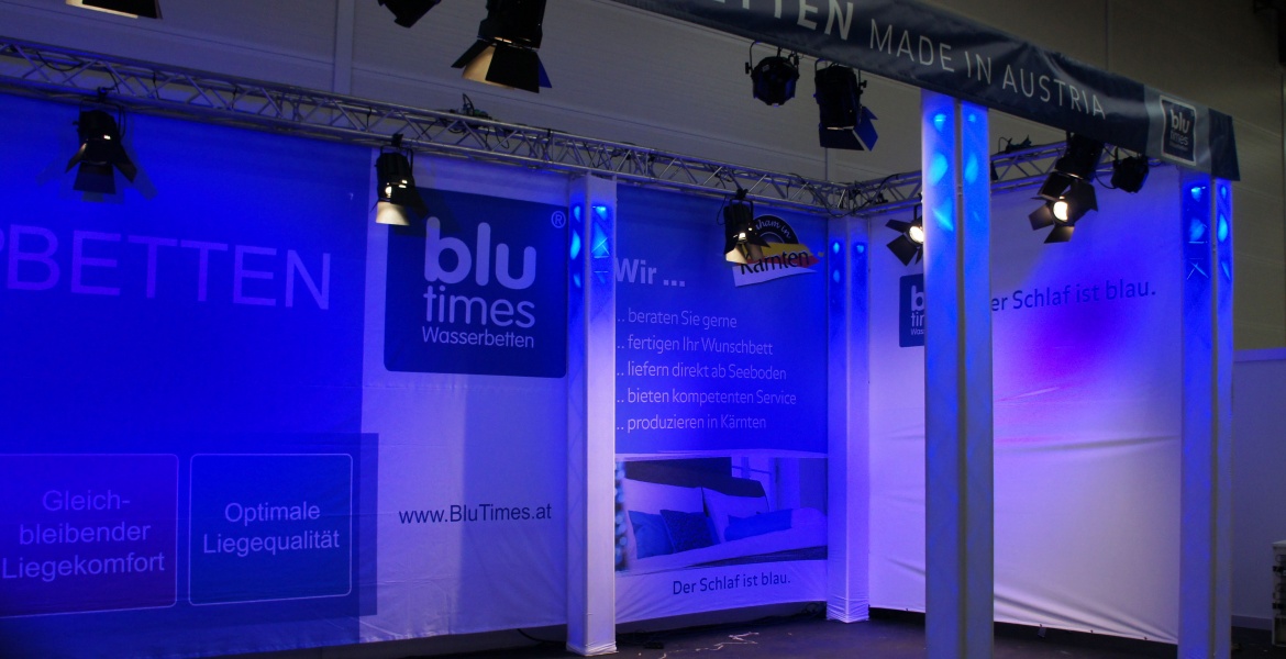 Messestand Goldeck BluTimes Klagenfurt